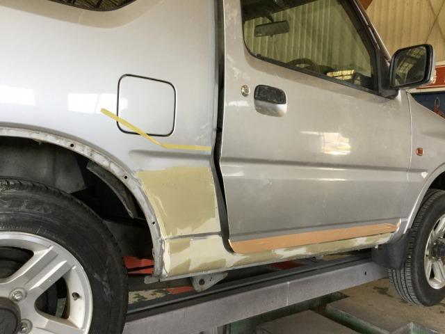 スズキ ジムニー 板金・外装補修 代車無料 指定工場 【 松本市 安曇野市 】
