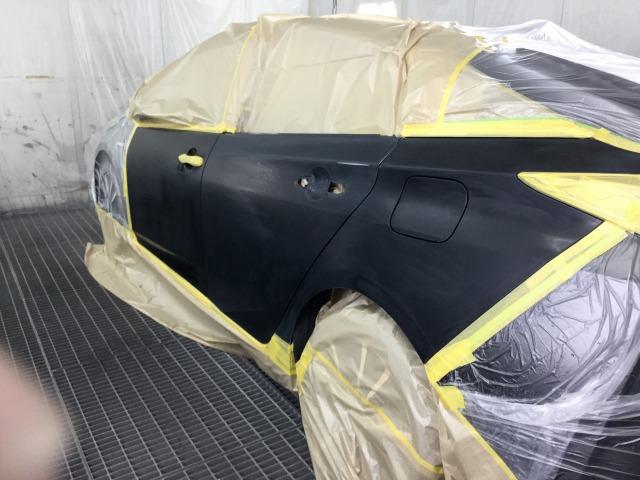 トヨタ　プリウス　板金・外装補修　代車無料　指定工場　【　松本市　安曇野市　】