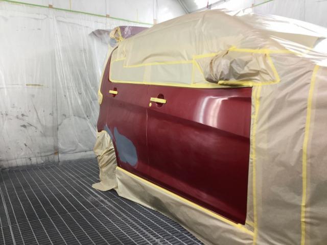 三菱　ｅＫカスタム　板金・外装補修　代車無料　指定工場　【　松本市　安曇野市　】