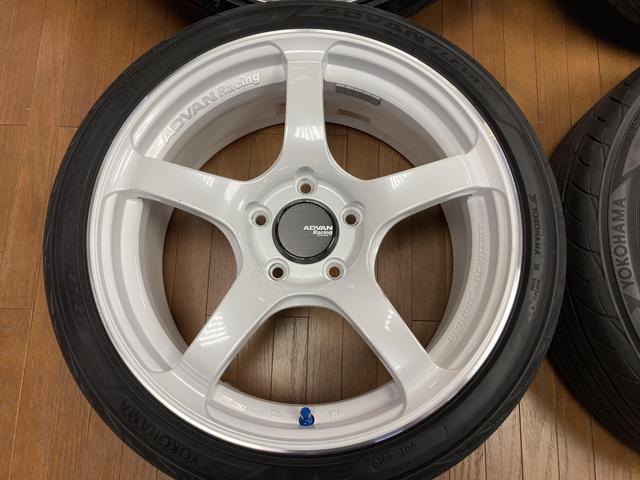 ◆美品◆YOKOHAMA アドバン TC4◆7.5J+48 5H114.3◆YH アドバンフレバ 195/45R17 2020年製造◆スイフトスポーツ CR-Z 等!!