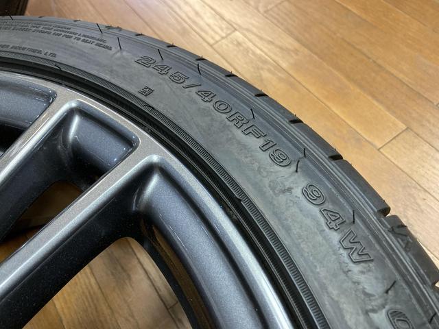 ◆美品!!NISSAN V37 スカイライン 400R 純正◆8.5J+50 5H114.3◆DL SPスポーツMAXX050 DSST 245/40R19 2019年製造◆エアセンサー付き◆