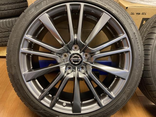 ◆美品!!NISSAN V37 スカイライン 400R 純正◆8.5J+50 5H114.3◆DL SPスポーツMAXX050 DSST 245/40R19 2019年製造◆エアセンサー付き◆