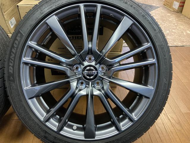 ◆美品!!NISSAN V37 スカイライン 400R 純正◆8.5J+50 5H114.3◆DL SPスポーツMAXX050 DSST 245/40R19 2019年製造◆エアセンサー付き◆