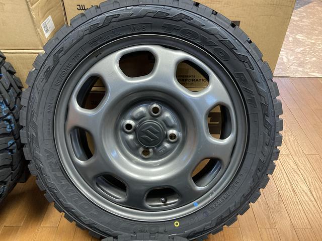 ◆スズキ ハスラー純正◆4.5J+45 4H100◆TOYO オープンカントリーR/T 165/60R15 2021年製造◆新品ゴムバルブ付 Kei ソリオ ハスラー 等◆