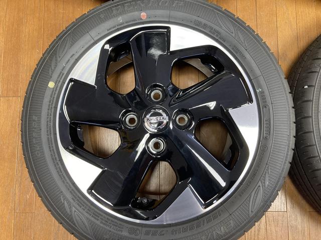 ◆新車外し!!NISSAN ルークス純正◆4.5J+46 4H100◆ダンロップ EC300+ 155/65R14 2021年製造◆デイズ デイズルークス モコ 等に◆