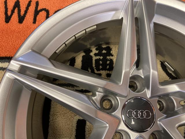 ◆アウディ A4純正◆国産新品タイヤ付き◆8J+40 5H112◆TOYO プロクセススポーツ 245/40R18◆A4アバント等に◆キズ修正済み!!