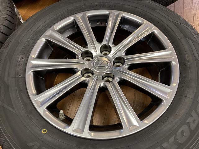 ◆美品◆LEXUS レクサス NX純正◆7J+35 5H114.3◆CF2 SUV 225/65R17 新品国産タイヤ付き◆2019年製造◆ハリアー クルーガー RAV4にも◆