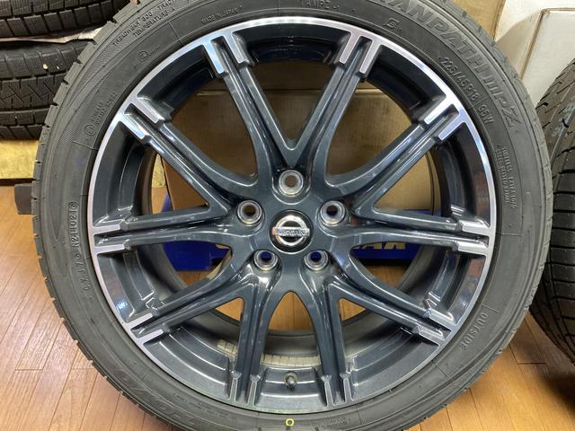 ◆美品!!NISSAN ジューク NISMO ◆7J+47 5H114.3◆トーヨー トランパスMPZ 225/45R18 2021年製造◆プレサージュ ティアナ リーフ 等に◆