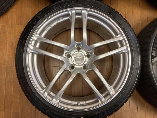 ◆YOKOHAMA AVSモデルT5◆希少サイズ◆8.5J+35 5H112◆ミシュラン PS4 235/40R18 2019年製造◆アウディA4 シロッコ ベンツ A45 CLA45 等◆