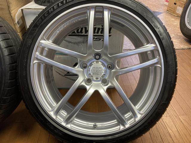 ◆YOKOHAMA AVSモデルT5◆希少サイズ◆8.5J+35 5H112◆ミシュラン PS4 235/40R18 2019年製造◆アウディA4 シロッコ ベンツ A45 CLA45 等◆