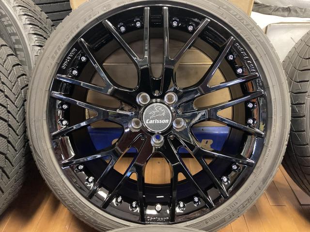 カールソン　245/35R21インチアルミホイール4本セット　美品　ばり山