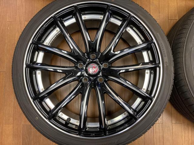 ◆RAYS ベルサス ストラテジーア パラス◆8.5J+45 5H114.3◆ブルーアースA 245/35R20 2019年製造◆クラウン C-HR 10アルファード フーガ 等