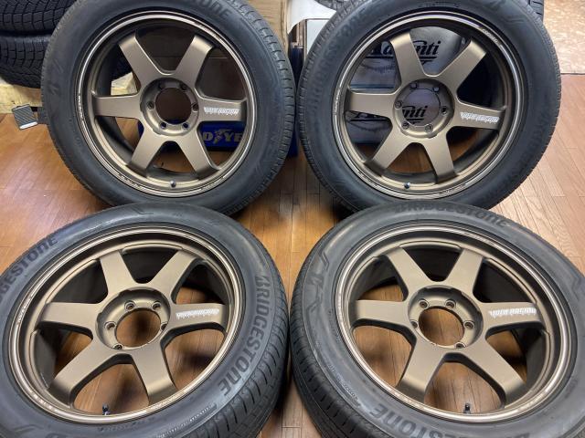 ◆希少!!RAYS レイズ 鍛造 TE37 ウルトララージPCD◆キャップ付属◆アレンザ001 265/50R20 2018年製◆ランクル プラド サーフ FJクルーザー