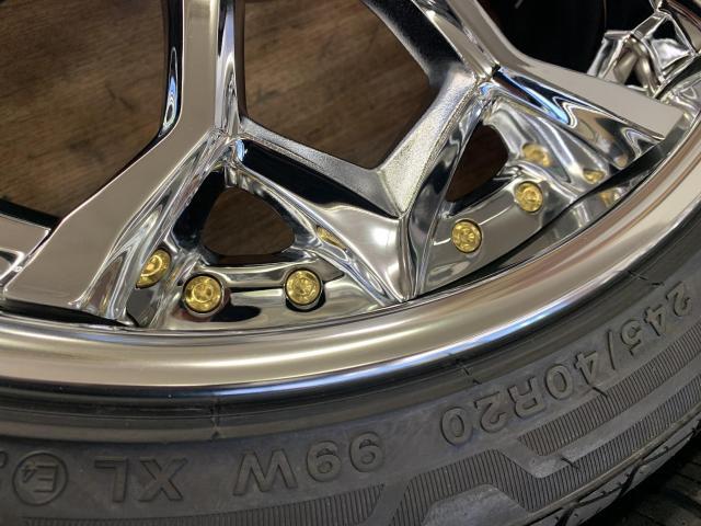 高級モデルWEDS クレンツェ!メッキ系20インチ新品タイヤ付 高級モデルWEDS クレンツェ!メッキ系20インチ新品タイヤ付