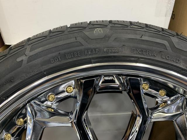 高級モデルWEDS クレンツェ!メッキ系20インチ新品タイヤ付 高級モデルWEDS クレンツェ!メッキ系20インチ新品タイヤ付