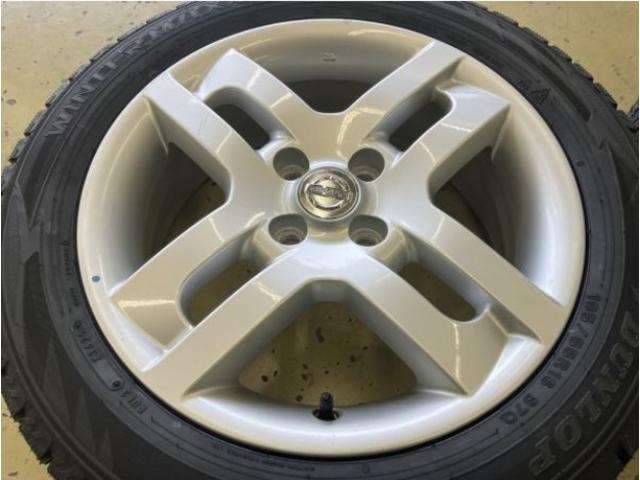 日産キューブ純正＆ダンロップ新品冬タイヤ付入荷！　