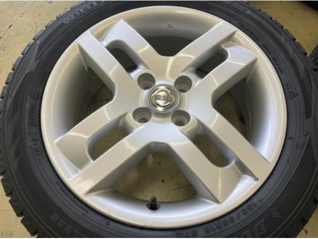 日産キューブ純正＆ダンロップ新品冬タイヤ付入荷！　