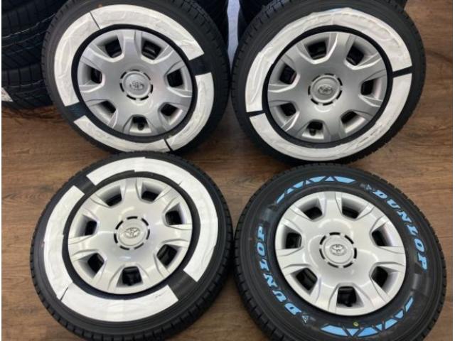 ハイエースやレジアスなどに！！純正スチール＆新品ダンロップスタッドレスのご案内！