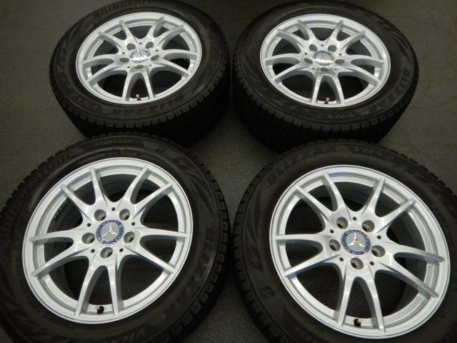 メルセデスベンツ Bクラス(W246)純正 10スポーク 16×6.5J+49 5H/112 BS/BZ/VRX2 205/55R16 スタッドレスセット/Aクラス(W176)にも！