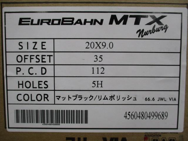EUROBAHN nurburg MTX　20×9J 35 BMW タイヤ付