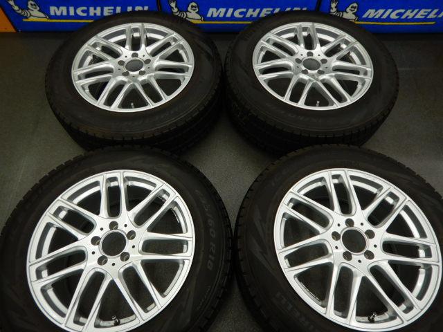 ベンツ GLC(X253)用 18×8J+38 5H/112 ピレリ 235/60R18 スタッドレスセット/冬季用/冬用/メルセデス純正部品対応/ユーロAFG/AMG/買取り/下取り/ホイールリペア/輸入車/高級車