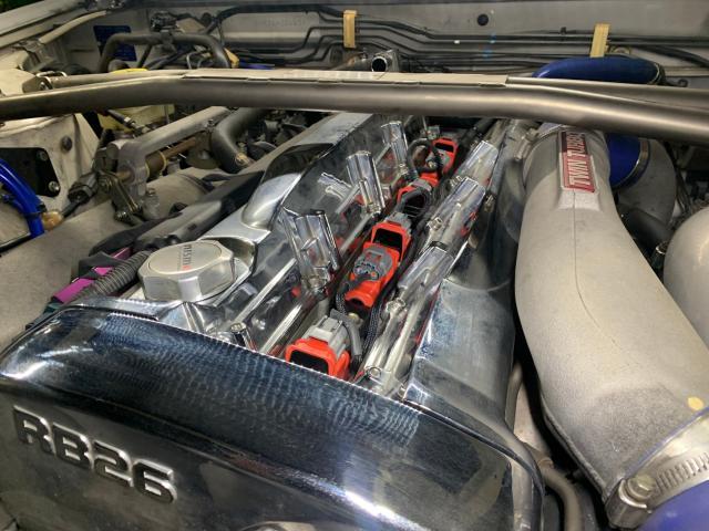 ニッサン　スカイラインGTR　BNR34　イグニッションコイル交換