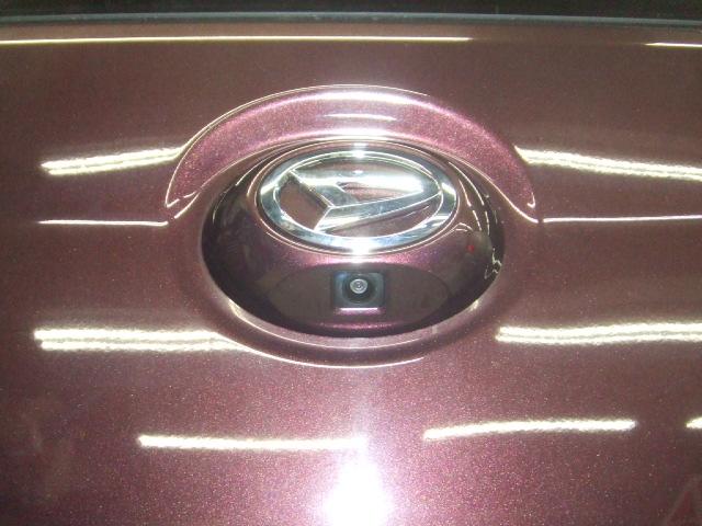 バックカメラ　取付　リア　ミラココア　純正カバー　加工取付　無料代車あり