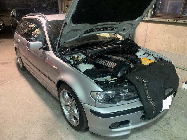 BMW　E46　エンジンチェック点灯で入庫です。