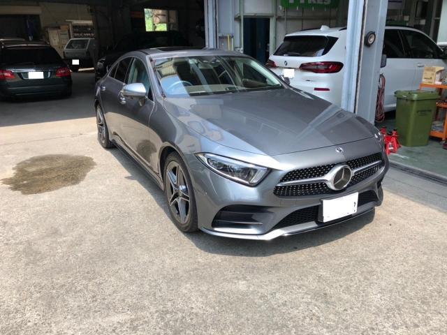 ベンツ　W257　CLS　車検でご入庫いただきました。