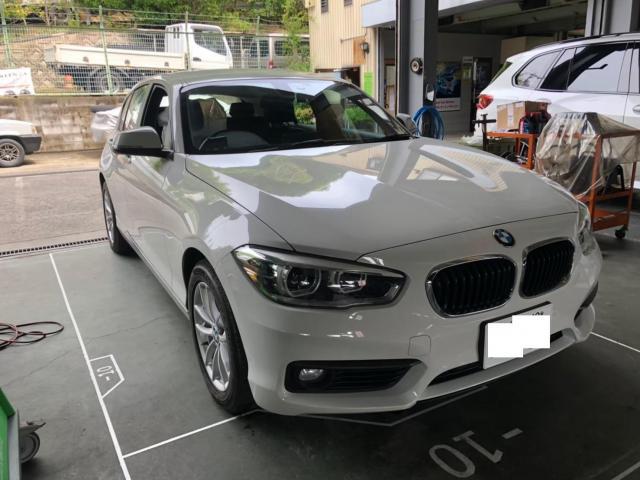 BMW　F20　1シリーズ　車検でご入庫いただきました。