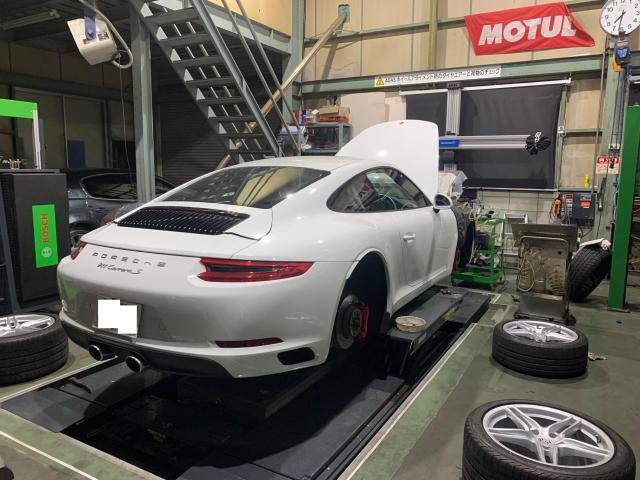 ポルシェ９９１　車検整備です。