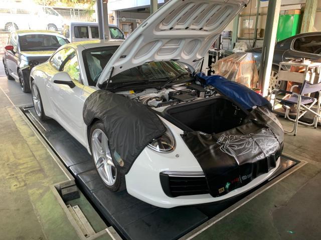 ポルシェ９９１　車検整備です。