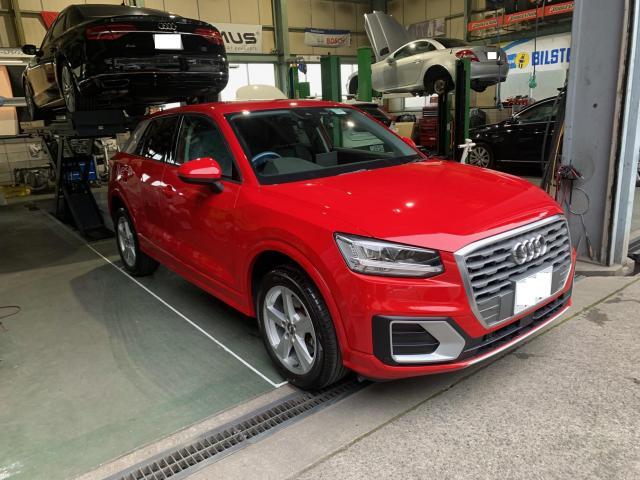 アウディ　Ｑ２　車検整備でご入庫いただきました