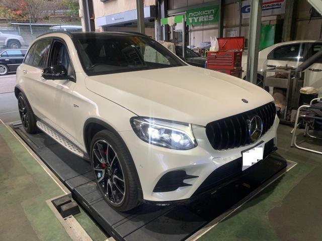 メルセデスベンツ　ＧＬＣ４３　ＡＭＧ　車検整備でご入庫です