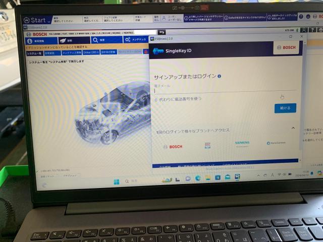 フィアット　５００Ｘ車検整備でご入庫いただきました。