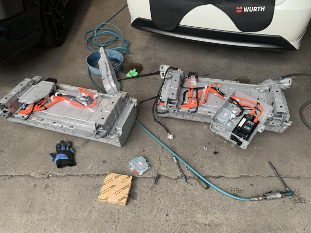 クラウンハイブリッド　電装系修理　ハイブリッドバッテリー交換