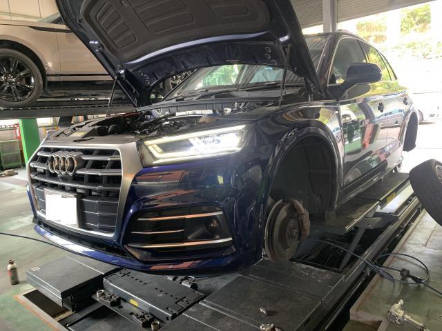 アウディ　Ｑ５　エンジン関連修理・整備・冷却水洩れ