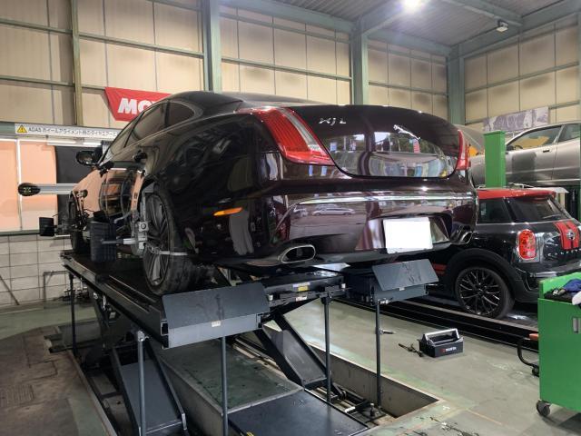 ジャガー　ＸＪ　サスペンション・足回り修理・整備・タイロッド交換・ホイールアライメント