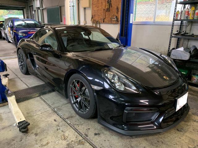 ポルシェ　ケイマン　吸排気系修理・整備・マフラー交換