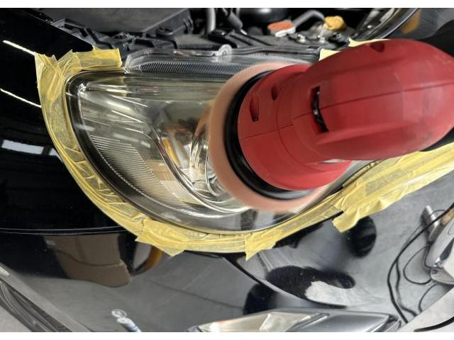 トヨタ ８６ 型式：ZN6　ヘッドライトクリーニング 黄ばみ 汚れ 除去 ボディメンテナンス ヘッドライト光度不足解消　広島市 西区 商工センター