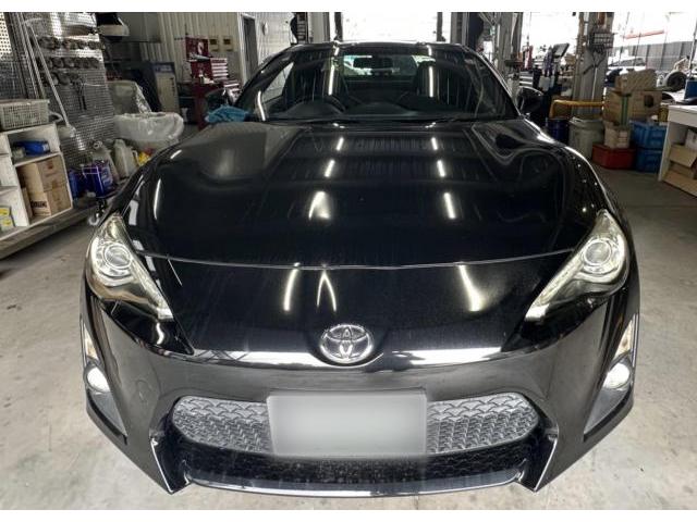 トヨタ ８６ 型式：ZN6　ヘッドライトクリーニング 黄ばみ 汚れ 除去 ボディメンテナンス ヘッドライト光度不足解消　広島市 西区 商工センター