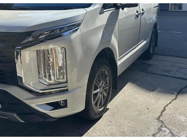 三菱 デリカD:5 型式：CV1W　JAOSマッドガード取付 持ち込み取付　広島市 西区 商工センター