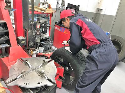 持込タイヤ・パーツの取り付けも大歓迎!