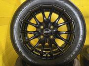 あやより　タントタイヤホイール② 共豊 4本 送料無料 シュタイナー FTX ブラック 14インチ 4.5J +