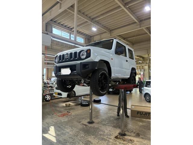 スズキ　ジムニー　タイヤ交換　タイヤ預かり　マフラー交換　石川県　小松市　能美市　当日予約可　車検　法定点検　持ち込み整備