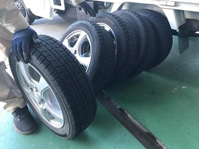 ミライース　スタッドレス履き替え【神崎郡・姫路・加西で車検・修理・取付・板金お任せ下さい】