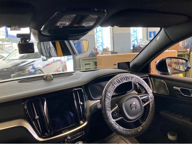 VOLVO V60 前後 ドラレコ レーダー 取付 貝塚 熊取 泉佐野 岸和田 保険 車検 板金 塗装 整備 輸入車 国産車 買取 販売 洗車 コーティング カーフィルム施工 パーツ持ち込み 歓迎！代車無料貸出！