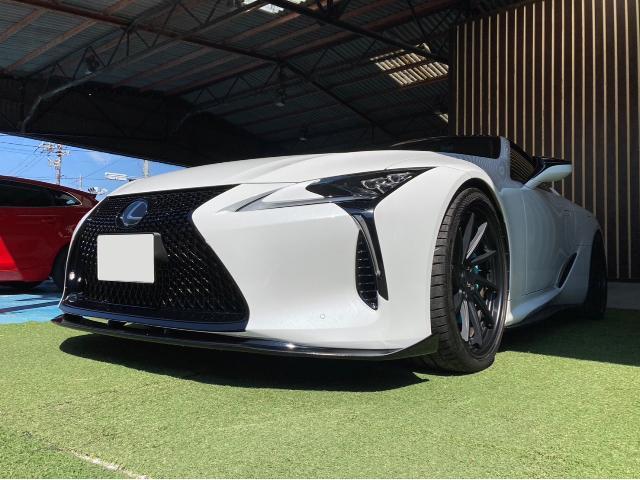 LEXUS LC レクサス　エアロ取り付け 貝塚 熊取 泉佐野 岸和田 保険 車検 板金 塗装 整備 輸入車 国産車 買取 販売 洗車 コーティング カーフィルム施工 パーツ持ち込み 代車無料貸出