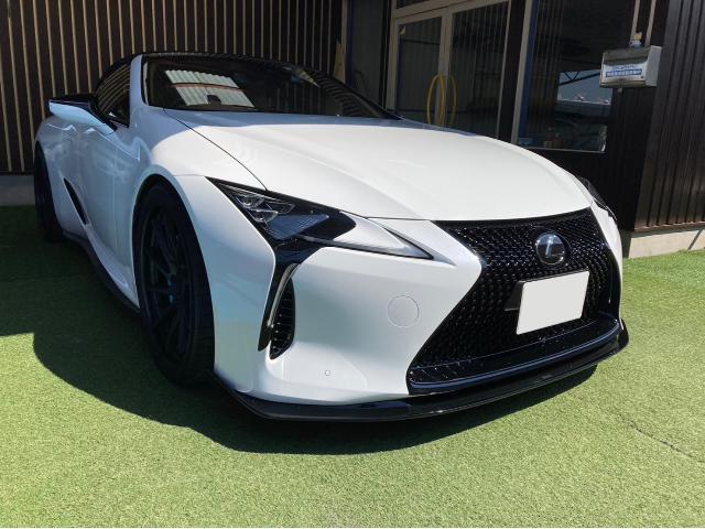 LEXUS LC レクサス　エアロ取り付け 貝塚 熊取 泉佐野 岸和田 保険 車検 板金 塗装 整備 輸入車 国産車 買取 販売 洗車 コーティング カーフィルム施工 パーツ持ち込み 代車無料貸出