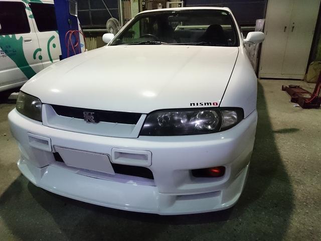 スカイラインGT-R　R33　フロントスポイラー交換　千葉県市原市より